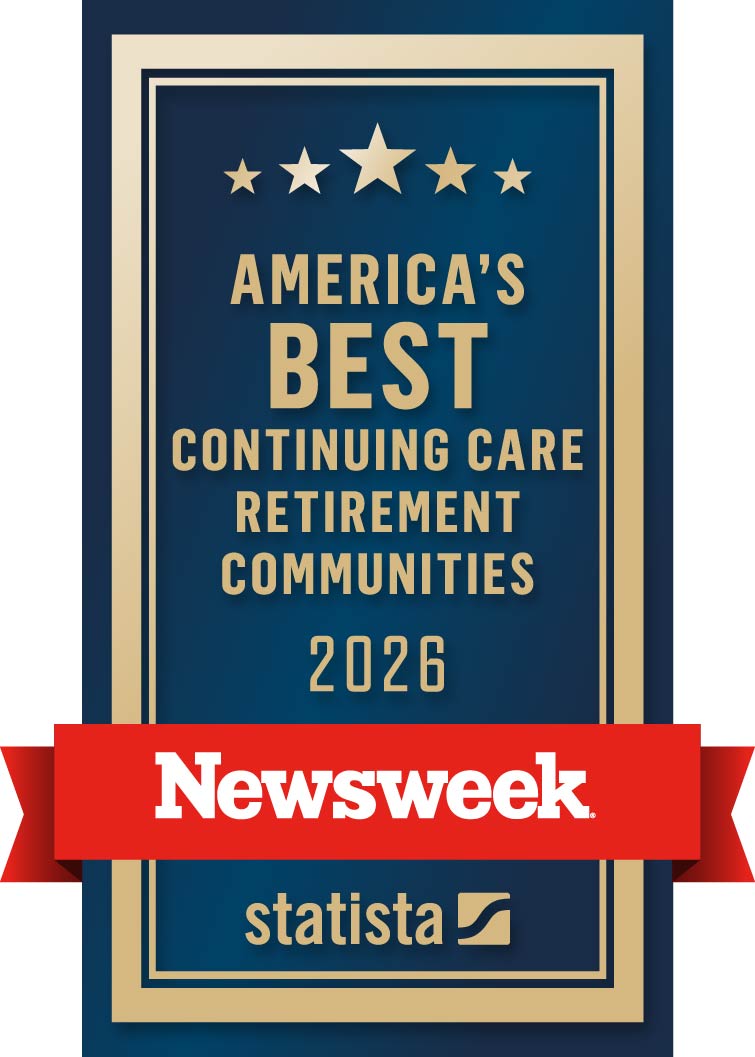Newsweek America's Best Continuing Care Retirement Communities award badge